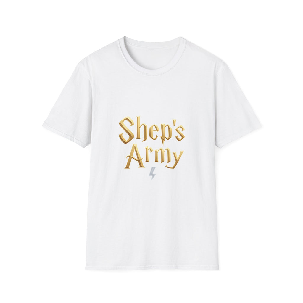 Shep's Army T-Shirt | Gold Lettering, Fan Pride Tee
