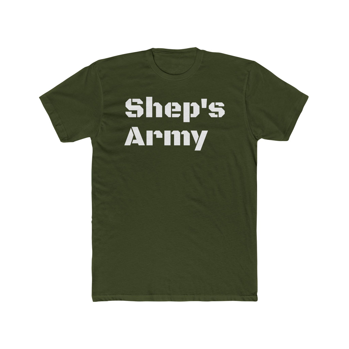 Shep's Army T-Shirt | Shep 17 Stencil Military Style Tee