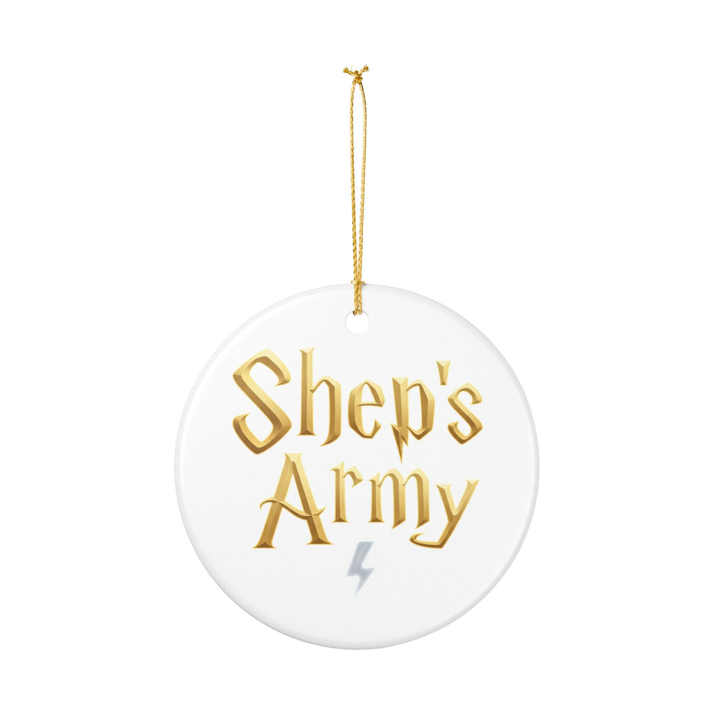 Shep's Army Ornament | Ceramic Round Holiday Decoration
