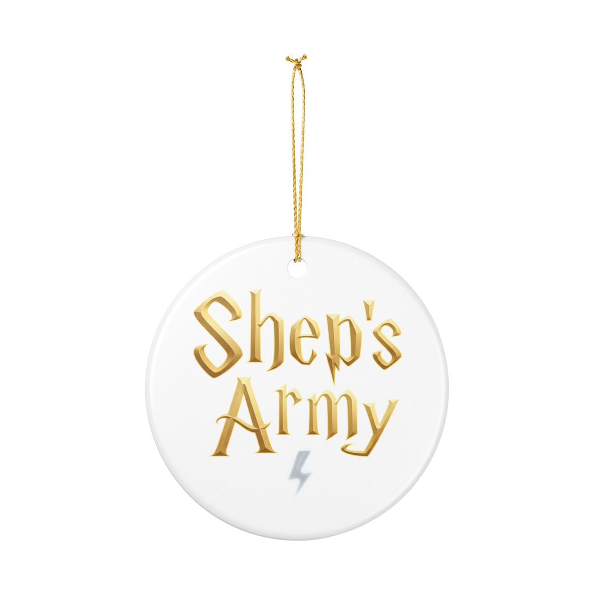 Shep's Army Ornament | Ceramic Round Holiday Decoration